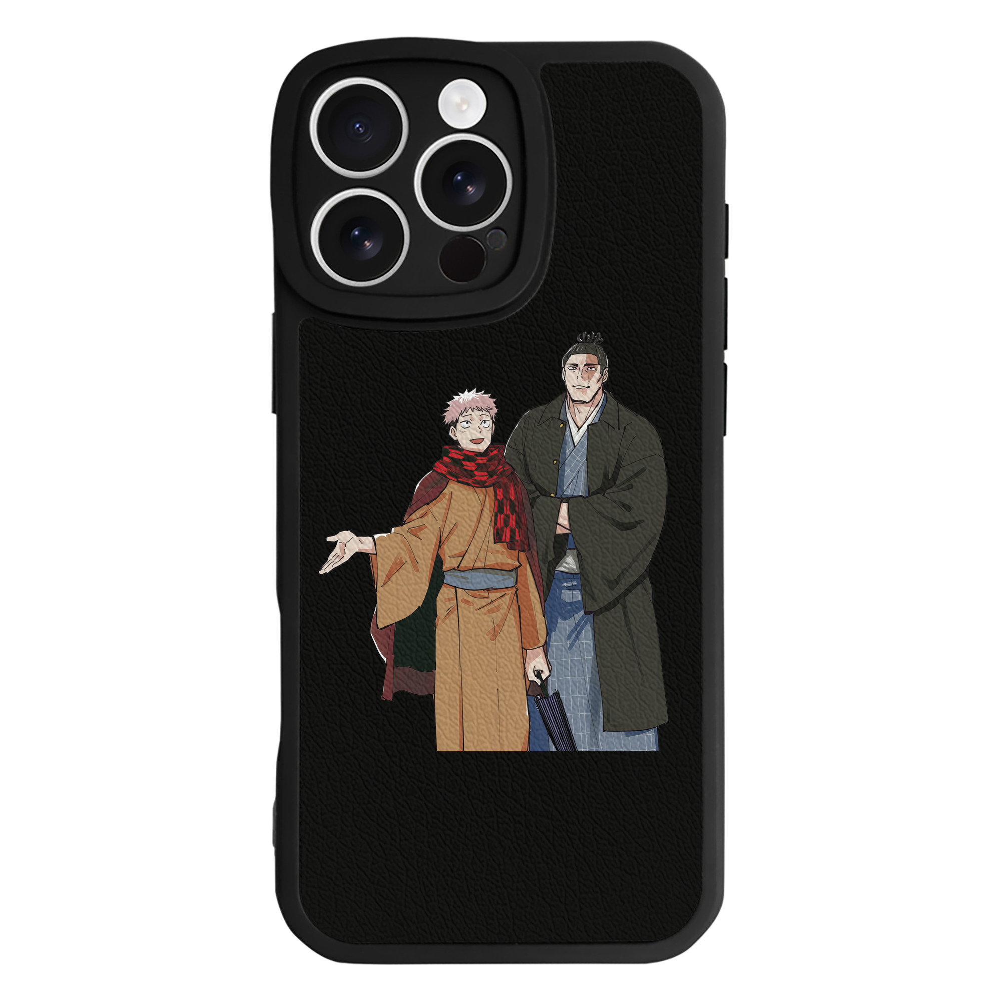 （画像用） 呪術廻戦 Jujutsu Kaisen 【iPhone 16シリーズ対応】シリコンスマホケース（レザー調） 材質：シリコン